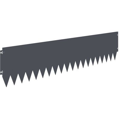 vidaXL Krawężnik do trawnika 20 pcs 103 x 25 cm Stal antracytowy vidaXL Krawężnik do trawnika 20 pcs 103 x 25 cm Stal antracytowy