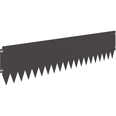 vidaXL Krawężnik do trawnika 20 pcs 103 x 25 cm Stal Czarny vidaXL Krawężnik do trawnika 20 pcs 103 x 25 cm Stal Czarny