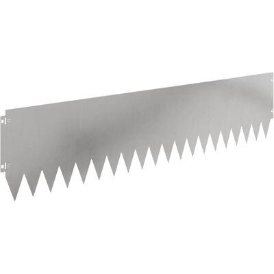 vidaXL Krawężnik do trawnika 20 pcs 103 x 25 cm Stal srebrny vidaXL Krawężnik do trawnika 20 pcs 103 x 25 cm Stal srebrny