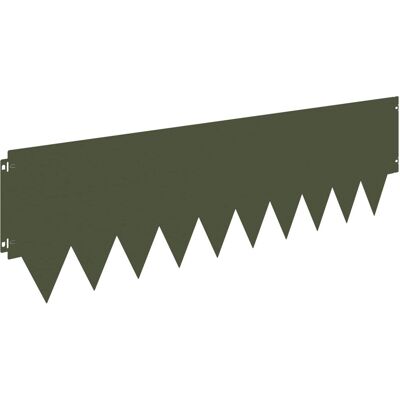 vidaXL Krawężnik do trawnika 20 pcs 103 x 30 cm metal Oliwkowy zielony vidaXL Krawężnik do trawnika 20 pcs 103 x 30 cm metal Oliwkowy zielony