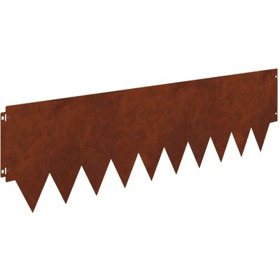 vidaXL Krawężnik do trawnika 20 pcs 103 x 30 cm metal Rdzawy vidaXL Krawężnik do trawnika 20 pcs 103 x 30 cm metal Rdzawy