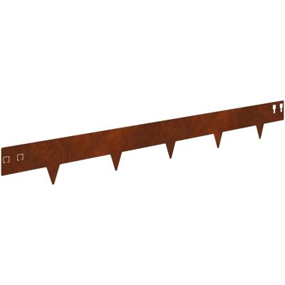vidaXL Krawężnik do trawnika 30 pcs 100 x 12 cm Stal Rdzawy vidaXL Krawężnik do trawnika 30 pcs 100 x 12 cm Stal Rdzawy