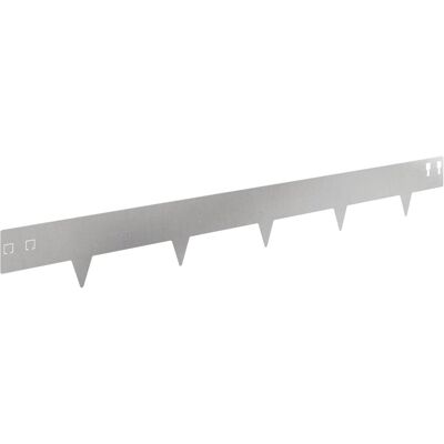 vidaXL Krawężnik do trawnika 30 pcs 100 x 12 cm Stal srebrny vidaXL Krawężnik do trawnika 30 pcs 100 x 12 cm Stal srebrny
