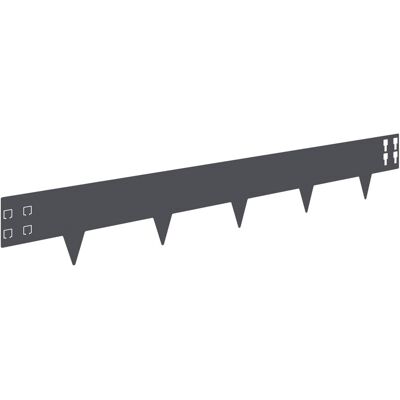 vidaXL Krawężnik do trawnika 30 pcs 100 x 15 cm Stal antracytowy vidaXL Krawężnik do trawnika 30 pcs 100 x 15 cm Stal antracytowy