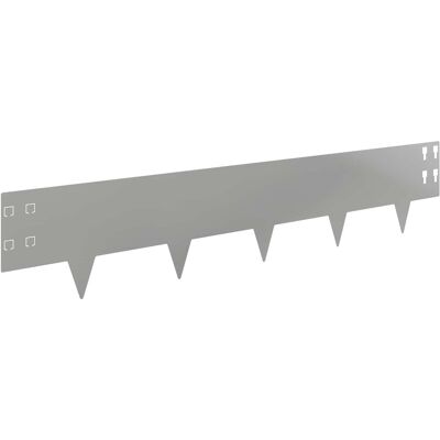 vidaXL Krawężnik do trawnika 30 pcs 100 x 20 cm Stal srebrny vidaXL Krawężnik do trawnika 30 pcs 100 x 20 cm Stal srebrny
