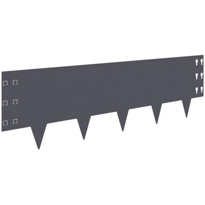 Vidaxl Krawężnik Do Trawnika 30 Pcs 100 X 30 Cm Stal Antracytowy Vidaxl Krawężnik Do Trawnika 30 Pcs 100 X 30 Cm Stal Antracytowy