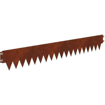 vidaXL Krawężnik do trawnika 30 pcs 103 x 15 cm metal Rdzawy vidaXL Krawężnik do trawnika 30 pcs 103 x 15 cm metal Rdzawy