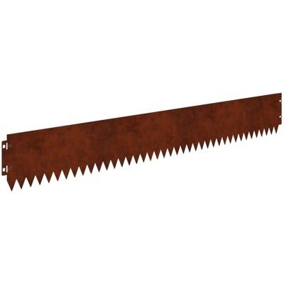 vidaXL Krawężnik do trawnika 30 pcs 103 x 15 cm Stal Rdzawy vidaXL Krawężnik do trawnika 30 pcs 103 x 15 cm Stal Rdzawy