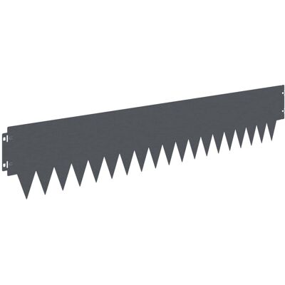 vidaXL Krawężnik do trawnika 30 pcs 103 x 20 cm metal antracytowy vidaXL Krawężnik do trawnika 30 pcs 103 x 20 cm metal antracytowy