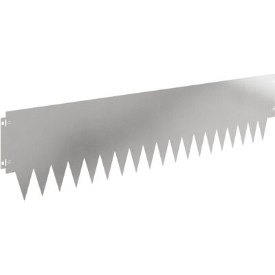 vidaXL Krawężnik do trawnika 30 pcs 103 x 25 cm metal srebrny vidaXL Krawężnik do trawnika 30 pcs 103 x 25 cm metal srebrny