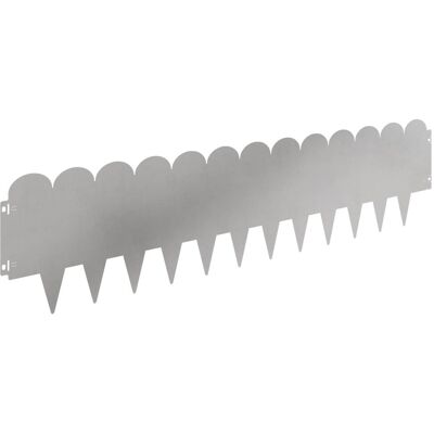 vidaXL Krawężnik do trawnika 30 pcs 103 x 25 cm Stal srebrny vidaXL Krawężnik do trawnika 30 pcs 103 x 25 cm Stal srebrny