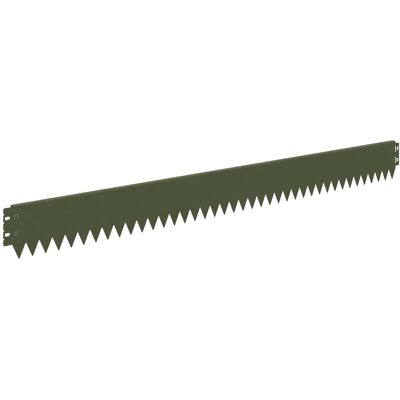 vidaXL Krawężnik do trawnika 50 pcs 103 x 10 cm Stal Oliwkowy zielony vidaXL Krawężnik do trawnika 50 pcs 103 x 10 cm Stal Oliwkowy zielony