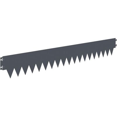vidaXL Krawężnik do trawnika 50 pcs 103 x 15 cm metal antracytowy vidaXL Krawężnik do trawnika 50 pcs 103 x 15 cm metal antracytowy
