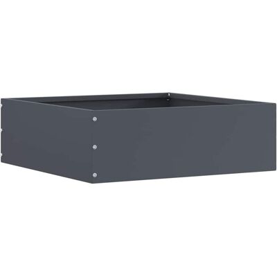 vidaXL Krawężnik do trawnika Antracyt 40 x 40 x 13 cm Stal vidaXL Krawężnik do trawnika Antracyt 40 x 40 x 13 cm Stal