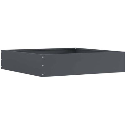 vidaXL Krawężnik do trawnika Antracyt 60 x 60 x 13 cm Stal vidaXL Krawężnik do trawnika Antracyt 60 x 60 x 13 cm Stal