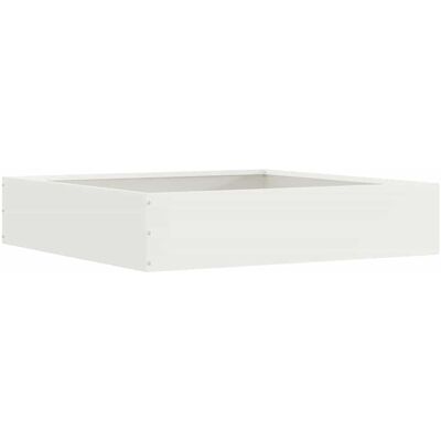 vidaXL Krawężnik do trawnika Biały 60 x 60 x 13 cm Stal vidaXL Krawężnik do trawnika Biały 60 x 60 x 13 cm Stal