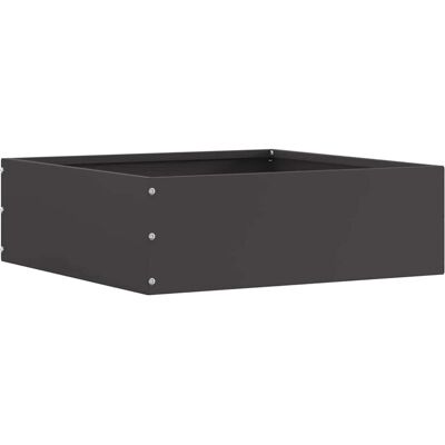 vidaXL Krawężnik do trawnika Czarny 40 x 40 x 13 cm Stal vidaXL Krawężnik do trawnika Czarny 40 x 40 x 13 cm Stal