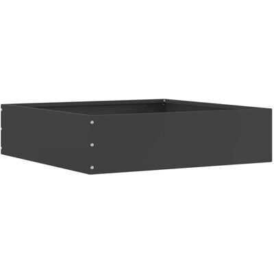 vidaXL Krawężnik do trawnika Czarny 50 x 50 x 13 cm Stal vidaXL Krawężnik do trawnika Czarny 50 x 50 x 13 cm Stal