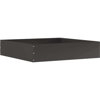 vidaXL Krawężnik do trawnika Czarny 60 x 60 x 13 cm Stal vidaXL Krawężnik do trawnika Czarny 60 x 60 x 13 cm Stal