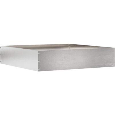 vidaXL Krawężnik do trawnika Srebrny 60 x 60 x 13 cm Stal nierdzewna vidaXL Krawężnik do trawnika Srebrny 60 x 60 x 13 cm Stal nierdzewna