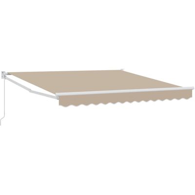 vidaXL Manualna Markiza Chowana Beżowa 300x250 cm vidaXL Manualna Markiza Chowana Beżowa 300x250 cm
