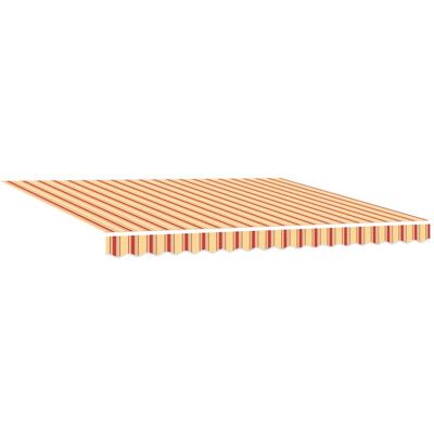 vidaXL Manualna markiza chowana Żółta i pomarańczowa 400x300 cm vidaXL Manualna markiza chowana Żółta i pomarańczowa 400x300 cm