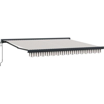 vidaXL Markiza Jasnoszary i biały. 450 × 300 cm Poliester i aluminium vidaXL Markiza Jasnoszary i biały. 450 × 300 cm Poliester i aluminium