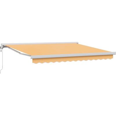 vidaXL Markiza piaskowy 500 × 300 cm Poliester i aluminium vidaXL Markiza piaskowy 500 × 300 cm Poliester i aluminium