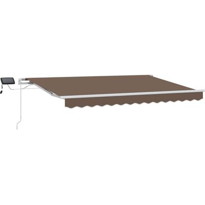 vidaXL Markiza wysuwana Ciemnoszary 500 × 350 cm Tkanina i aluminium vidaXL Markiza wysuwana Ciemnoszary 500 × 350 cm Tkanina i aluminium
