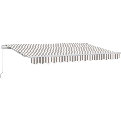 vidaXL Markiza wysuwana Jasnoszary i biały. 400 × 350 cm vidaXL Markiza wysuwana Jasnoszary i biały. 400 × 350 cm