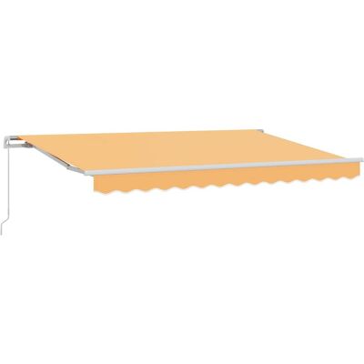 vidaXL Markiza wysuwana piaskowy 5 x 3 m 100% Poliester i Aluminium vidaXL Markiza wysuwana piaskowy 5 x 3 m 100% Poliester i Aluminium