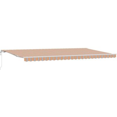 vidaXL Markiza wysuwana Wielokolorowe 600 × 350 cm Tkanina i aluminium vidaXL Markiza wysuwana Wielokolorowe 600 × 350 cm Tkanina i aluminium