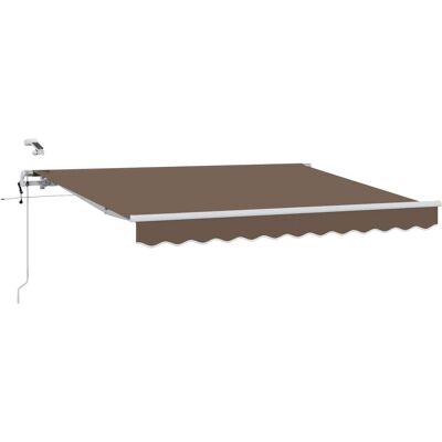 vidaXL Markiza zwijana Ciemnoszary 500 × 300 cm Poliester i Metal vidaXL Markiza zwijana Ciemnoszary 500 × 300 cm Poliester i Metal