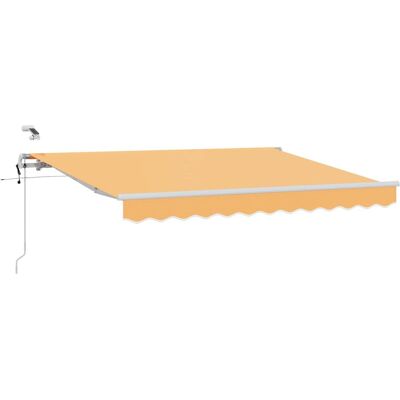 vidaXL Markiza zwijana piaskowy 500 × 350 cm Poliester i Metal vidaXL Markiza zwijana piaskowy 500 × 350 cm Poliester i Metal