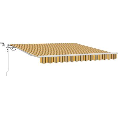vidaXL Markiza zwijana Wielokolorowe 300 x 250 cm Poliester i Metal vidaXL Markiza zwijana Wielokolorowe 300 x 250 cm Poliester i Metal