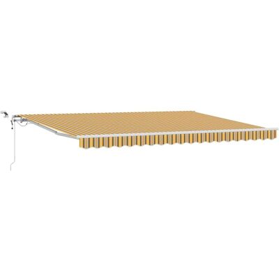 vidaXL Markiza zwijana Wielokolorowe 450 × 350 cm Poliester i Metal vidaXL Markiza zwijana Wielokolorowe 450 × 350 cm Poliester i Metal