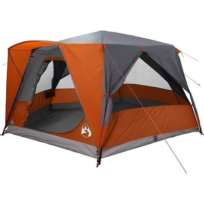 vidaXL Namiot domek z dachem Szary i pomarańczowy 400 x 350 x 212 cm vidaXL Namiot domek z dachem Szary i pomarańczowy 400 x 350 x 212 cm