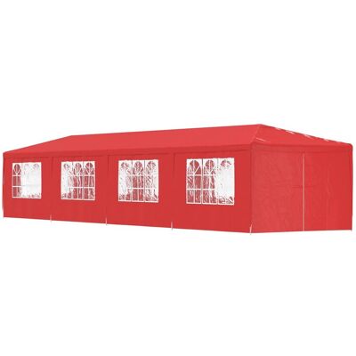 vidaXL Namiot Imprezowy 1200 x 300 x 255 cm czerwony PE i stal vidaXL Namiot Imprezowy 1200 x 300 x 255 cm czerwony PE i stal