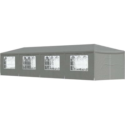 vidaXL Namiot Imprezowy 1200 x 300 x 255 cm jasnoszary PE i stal vidaXL Namiot Imprezowy 1200 x 300 x 255 cm jasnoszary PE i stal