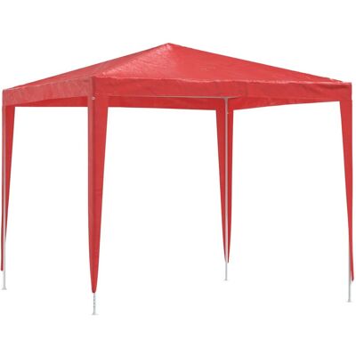 vidaXL Namiot Imprezowy 250 x 250 x 240 cm czerwony PE i stal vidaXL Namiot Imprezowy 250 x 250 x 240 cm czerwony PE i stal