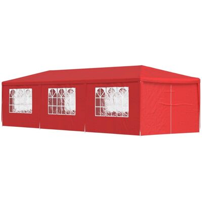 vidaXL Namiot Imprezowy 900 x 300 x 255 cm czerwony PE i stal vidaXL Namiot Imprezowy 900 x 300 x 255 cm czerwony PE i stal