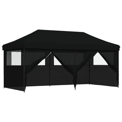 vidaXL Namiot Imprezowy Czarny 292 x 580 x 315 cm Materiał Oxford vidaXL Namiot Imprezowy Czarny 292 x 580 x 315 cm Materiał Oxford