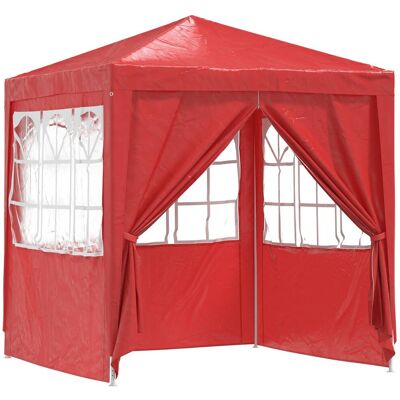 vidaXL Namiot Imprezowy Czerwony 200 x 200 x 240 cm PE i stal vidaXL Namiot Imprezowy Czerwony 200 x 200 x 240 cm PE i stal