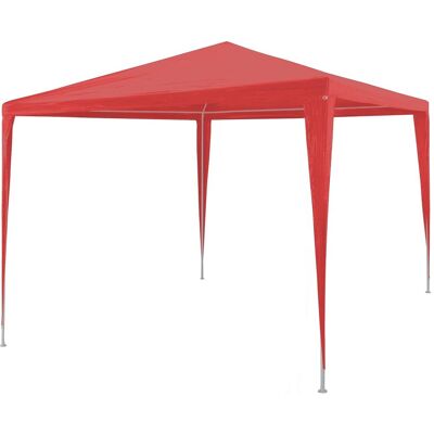 vidaXL Namiot Imprezowy Czerwony 300 x 300 x 255 cm PE i stal vidaXL Namiot Imprezowy Czerwony 300 x 300 x 255 cm PE i stal