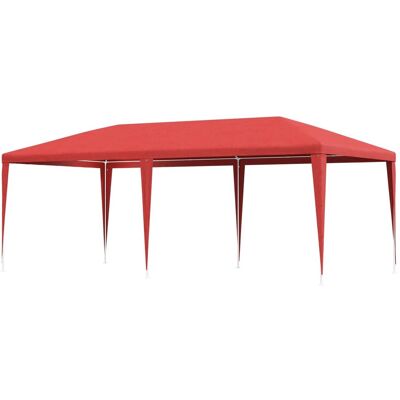 vidaXL Namiot Imprezowy Czerwony 600 x 300 x 255 cm PE i stal vidaXL Namiot Imprezowy Czerwony 600 x 300 x 255 cm PE i stal