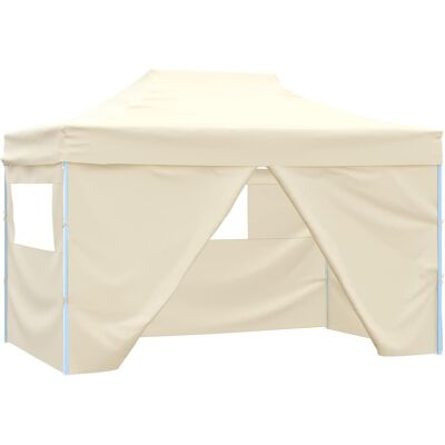 vidaXL Namiot Imprezowy Kremowy 280 x 410 x 315 cm Materiał Oxford vidaXL Namiot Imprezowy Kremowy 280 x 410 x 315 cm Materiał Oxford