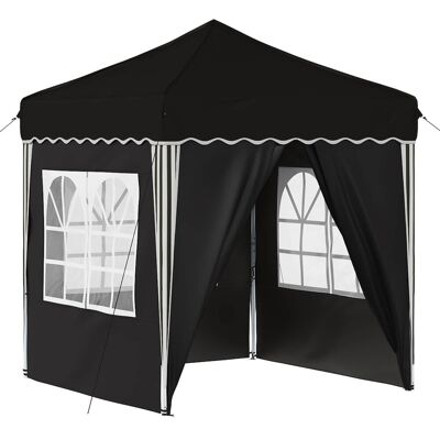 vidaXL Namiot imprezowy rozkładany Czarny 195 x 195 x 245 cm vidaXL Namiot imprezowy rozkładany Czarny 195 x 195 x 245 cm
