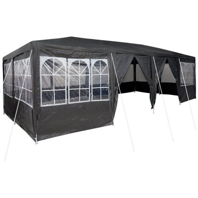 vidaXL Namiot imprezowy z 12 ścianami antracytowymi 8x4 m PE vidaXL Namiot imprezowy z 12 ścianami antracytowymi 8x4 m PE