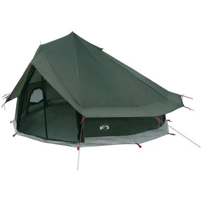 vidaXL Namiot Tipi z dachem Zielony wojskowy 700 x 700 x 395 cm vidaXL Namiot Tipi z dachem Zielony wojskowy 700 x 700 x 395 cm