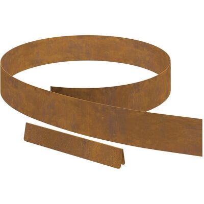 vidaXL Ogrodowe obrzeże trawnika 4 pcs Rdzawy 450 x 10 cm vidaXL Ogrodowe obrzeże trawnika 4 pcs Rdzawy 450 x 10 cm